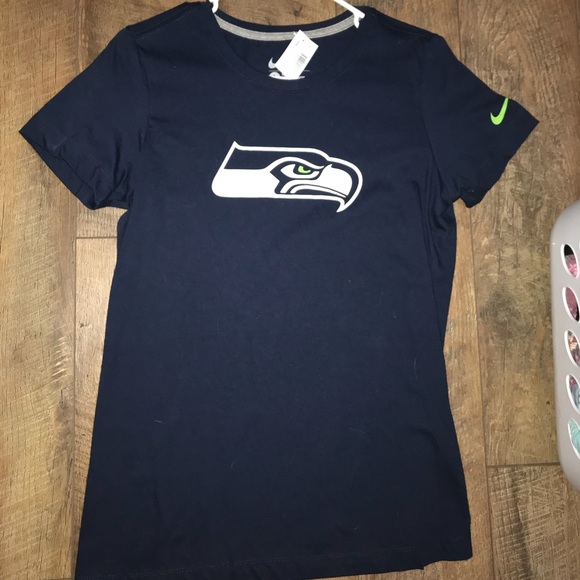 Navy blue Seahawks Nike tee - Picture 1 of 1